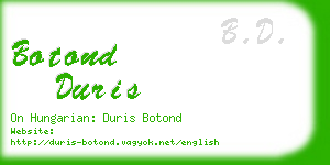 botond duris business card